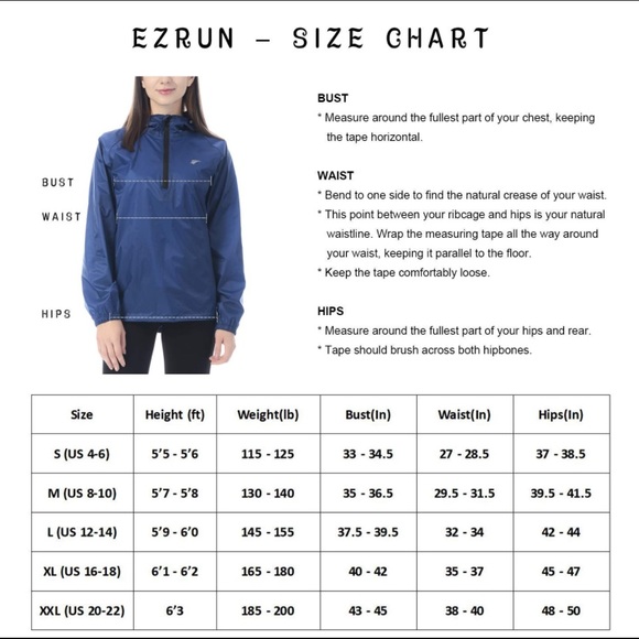 EZRUN Hood Windbreaker Waterproof Running Jacket - Picture 6 of 6